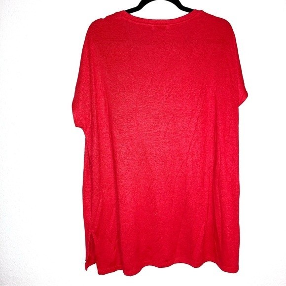 Orvis Women's Short Sleeve V-Neck Tunic Knit Top Size XXL - Picture 4 of 7